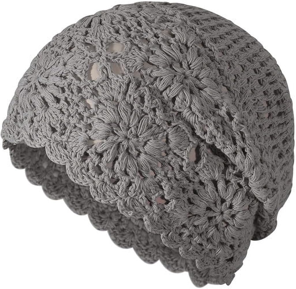 Amazon | [Yavoluy] かぎ針編みニット帽 レディース サマー